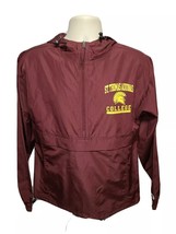 St Thomas Aquinas College Spartans Adult Small Burgundy Windbreaker Jacket - £26.22 GBP