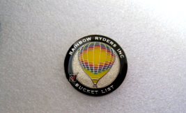 Rainbow Ryders Inc. Bucket List Hot Air Balloon Travel Lapel Hat Pin Badge - £7.87 GBP