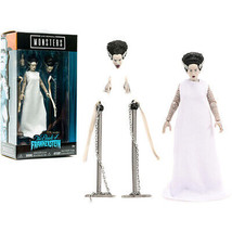 The Bride of Frankenstein 6&quot; Moveable Figurine with Chains and Alternate Head... - £25.29 GBP