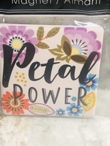 ShipN24Hours. New-Refrigerator “Petal Power”. Ceramic Magnet. - £8.41 GBP