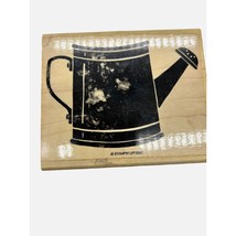 Stampin Up Garden Watering Water Can Wood Mounted Rubber Stamp 1997 Summer - £4.73 GBP