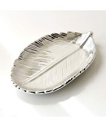 Silver Electroplating Ceramic Leaf Trays Small Jewelry Storage Box Cente... - £10.31 GBP