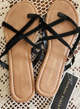 Charles Albert ~ Thong ~ Slip On ~ Strappy Sandals ~ BLACK ~ Ladies Size L (8/9) - £11.89 GBP