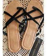 Charles Albert ~ Thong ~ Slip On ~ Strappy Sandals ~ BLACK ~ Ladies Size... - $282.30 MXN