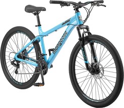 Adult Hardtail Mountain Bike By Mongoose With A 17-Inch, Inch Blue Wheels. - £352.47 GBP