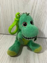 MGS Group 2016 small plush green dinosaur keychain key clip plastic spar... - $6.17