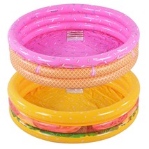 Kiddie Pool, Inflatable Pool For Kids, Ice Cream(Donut) And Hamburger 3 ... - $61.99