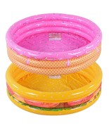 Kiddie Pool, Inflatable Pool For Kids, Ice Cream(Donut) And Hamburger 3 ... - $61.99