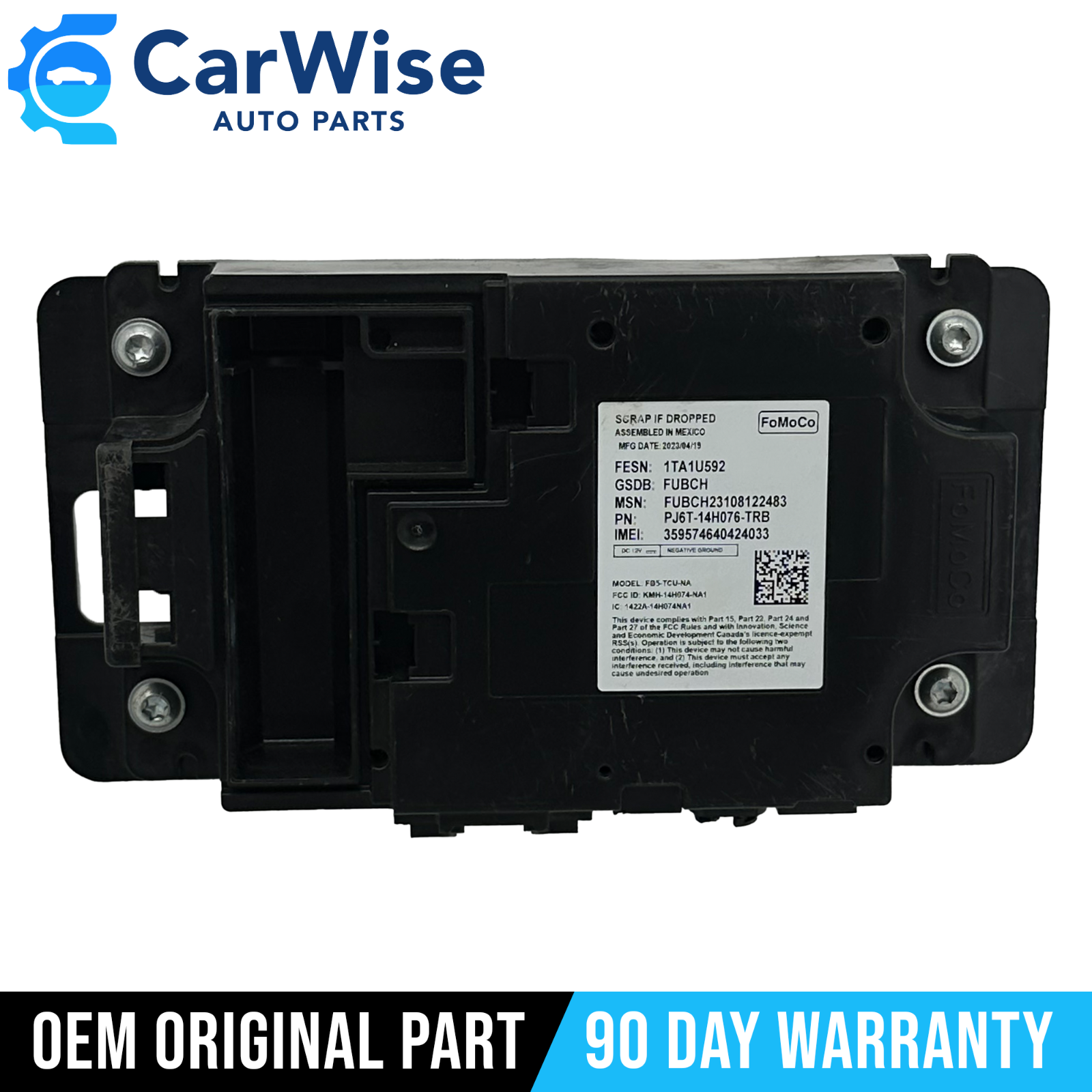 2020 2021 2022 2023 FORD ESCAPE TELEMATICS CONTROL MODULE PJ6T-14H076-TR... - $112.19