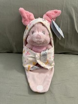 Disney Parks Baby Piglet in a Hoodie Pouch Blanket Plush Doll New image 14