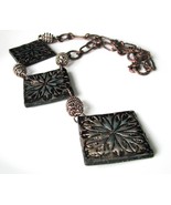 Hip to be Square Statement Polymer Clay Necklace Fashion Jewelry For wom... - $532.19 MXN