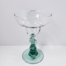 Siesta by Cristal d&#39;Arques Durand 10 oz. Margarita Glass Clear Green - £13.64 GBP