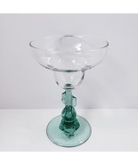 Siesta by Cristal d&#39;Arques Durand 10 oz. Margarita Glass Clear Green - £13.42 GBP