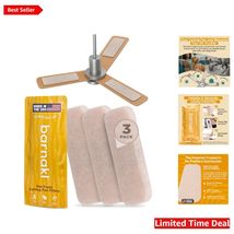 Air Purifier Ceiling Fan Filters 3 Pack - Natural Zeolite, Pet Odor Elim... - $51.43