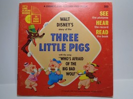 1965 Walt Disney Record and Book Story of The Three Little Pigs # 303 - $5.45
