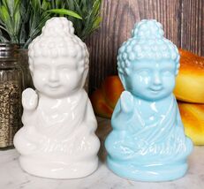 Zen Monk Monastery Baby Buddha Monks Meditating Ceramic Salt And Pepper ... - €14,48 EUR