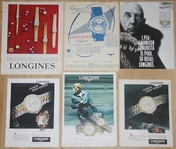 Longines Watch 6x Spain Ads Ad 1960s/90s Advertising Promo Watch Advertising - £6.56 GBP