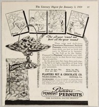 1920 Print Ad Planters Pennant Peanuts &amp; Chocolate Wilkes-Barre,PA Suffo... - £10.72 GBP