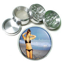 Beach Babes Pin Up D11 Aluminum Herb Grinder 2.5" 63mm 4 Piece - £13.36 GBP