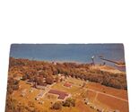 Postcard Bay Cliff Health Camp Aerial View Big Bay Michigan Chrome Posted - $6.93