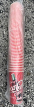 Vtg Sweetheart Coca Cola Wax Cups 20oz Sleeve of 53Cups NOS Sealed in Package - £23.22 GBP
