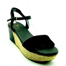 COLE HAAN Womens Shoes Size 7.5C Black Sueder Sandals Wedges - £39.77 GBP