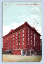 Chamberlain Hotel Des Moines Iowa IA 1910 DB Postcard P12 - £3.12 GBP