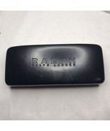 Ralph Lauren Eyeglass Case Glasses Black Leather Hard Clam Shell - $10.00