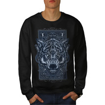 Wellcoda Hungry Blood Wolf Animal Mens Sweatshirt,  Casual Pullover Jumper - £23.90 GBP+