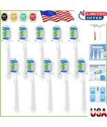 10-Pack Bitvae D2 Electric Toothbrush Replacement Heads - White &amp; Sanita... - $23.90 CAD