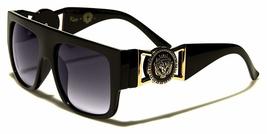 Kleo Flat Top Aviator Gold Buckle Hip Hop Rapper DJ Celebrity Sunglasses - £10.75 GBP