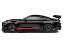 2022 Shelby GT500 &quot;Code Red&quot; Black with Red Stripes 1/18 Diecast Model C... - £53.66 GBP