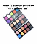 Lot of 3 Amuse 10 Color Shimmer Matte Eyeshadow 3 Palette Set - $14.76 CAD