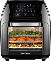 Chefman Multifunctional Digital Air Fryer+ Rotisserie,, View Window, Black - £104.70 GBP