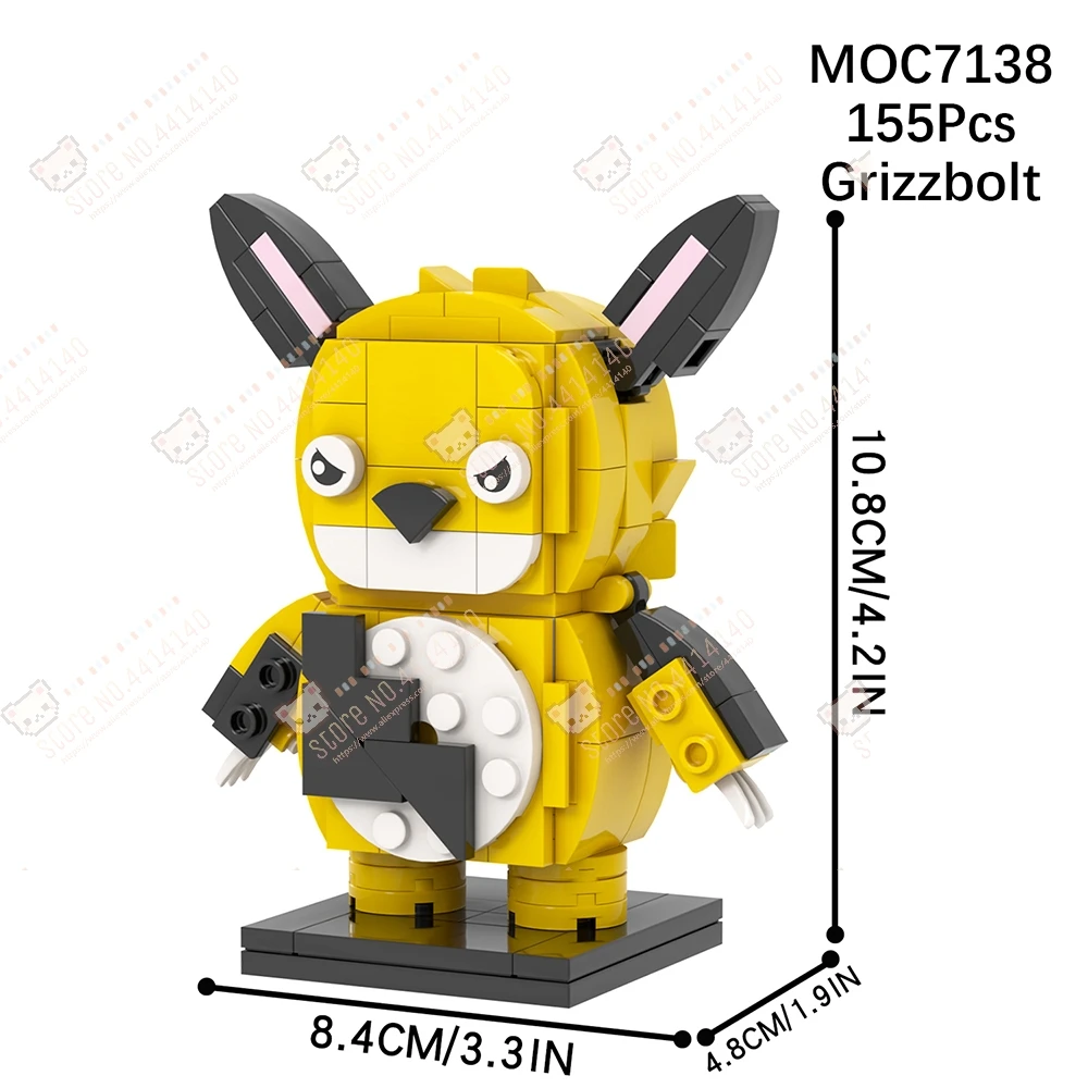 MOC7138 - Game Series MOC Character Building Blocks Creative Cartoon Animal - $10.56