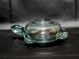 Hand Blown Mexican / South American Art Glass Sea Turtle Dish Bowl - SHIPS FREE - £27.29 GBP
