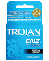 Trojan Enz Lubricated Condoms - Box Of 3 - £9.38 GBP