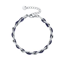 Manual Dark Knit Bracelet For Women Gold Color Chain Bracelets Stainless Steel P - £26.71 GBP