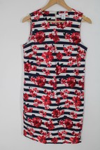 NWOT Tabitha Webb 4 Striped Floral Cotton Stretch Tank Dress Pockets - £33.06 GBP