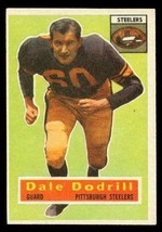 Vintage Football Card 1956 Topps #111 Dale Dodrill Pittsburgh Steelers Guard - £10.13 GBP