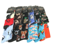 GK Men&#39;s Novelty Socks Assorted Designs Colors Mid-Calf One Pair Size 10-13 - £10.32 GBP
