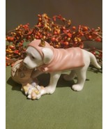 Lenox Halloween Lab Puppy Devil Dog Figurine Pumpkin Jack O Lantern &amp; Candy - $47.48 CAD