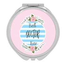 Best DOCTOR Ever : Gift Compact Mirror Christmas Cute Birthday Stripes Blue - £10.44 GBP