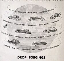 1954 Smith Stamping Forging Earls Court Advertisement Autocar Automobili... - $35.02 CAD