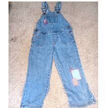 Toddler Genuine Kids 2007 Denim Flower Patch 24m Overalls  - $10.80
