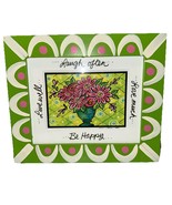Signed Annie Laurie Turner Framed Bouquet Whimsy Pop Art Painting Florid... - $46.63 CAD