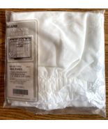 Vintage Sears SHELBY VOILE Sheer EGGSHELL double rod pocket 21&quot; X 40&quot; w/... - $20.53 CAD