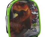 Jurassic World 3D Insulated Lunch Bag, Zipper Reclosable, BPA Black &amp; Green - £4.00 GBP