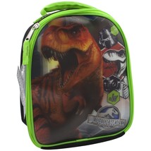 Jurassic World 3D Insulated Lunch Bag, Zipper Reclosable, BPA Black &amp; Green - £3.96 GBP