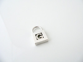 Tiffany &amp; Co Alphabet G Charm Letter Padlock Personalized Pendant Gift Love T Co - $398.00